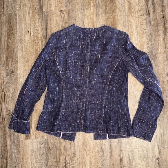 Nicole Miller • Miller Girl Linen Raw Edge Pantsuit - Picture 3 of 15